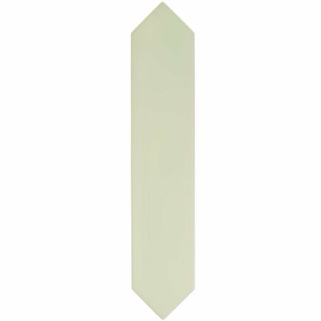 APOLLO TILE Piquet 2 in. x 10 in. Matte Green Ceramic Picket Wall and Floor Tile 5.38 sq. ft./case, 44PK APLALF88MINT
